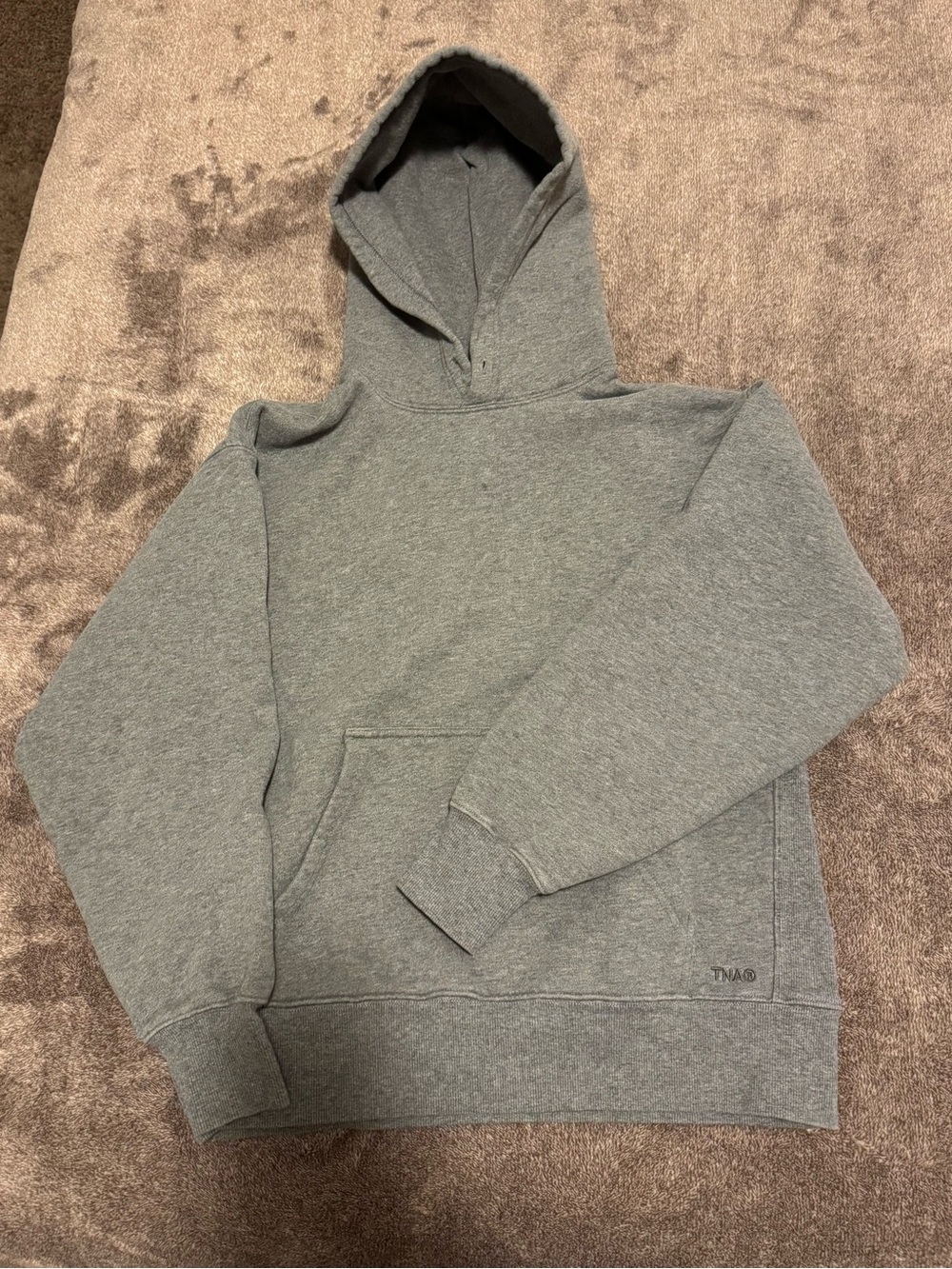 Aritzia Gray Pullover Hoodie Sweatshirt